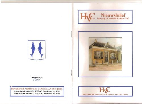 Nieuwsbrief 2002-04 - Historische Vereniging Capelle aan den IJssel