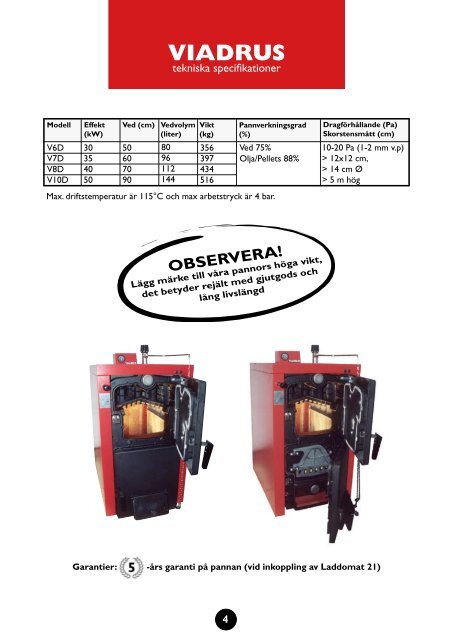 VED- OCH PELLETSPANNOR AV GJUTJÄRN - Lindquist Heating AB