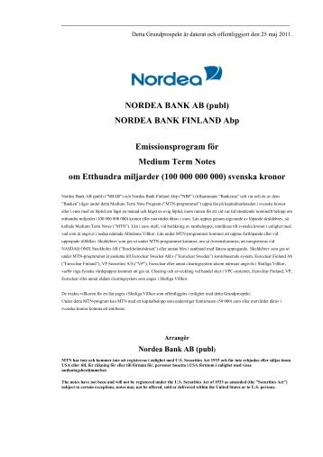 NORDEA BANK AB (publ)