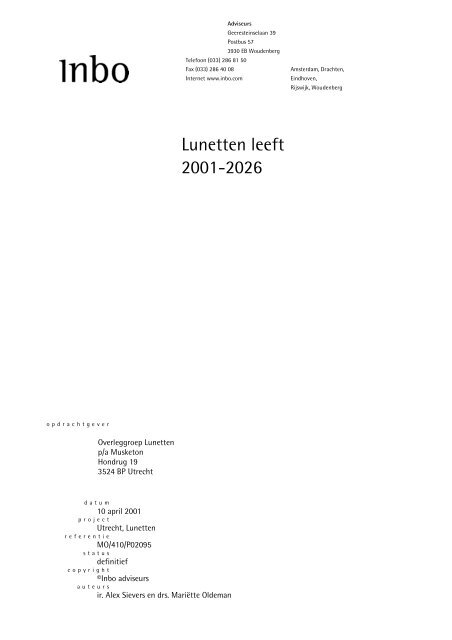 Lunetten leeft 2001-2026