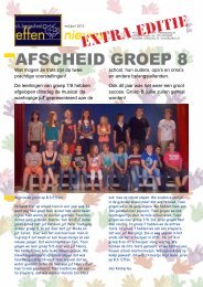 AFSCHEID GROEP 8 - Basisschool Effen