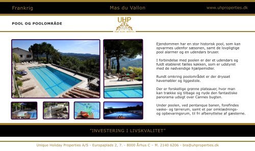 Mas du Vallon Frankrig - UHProperties.dk