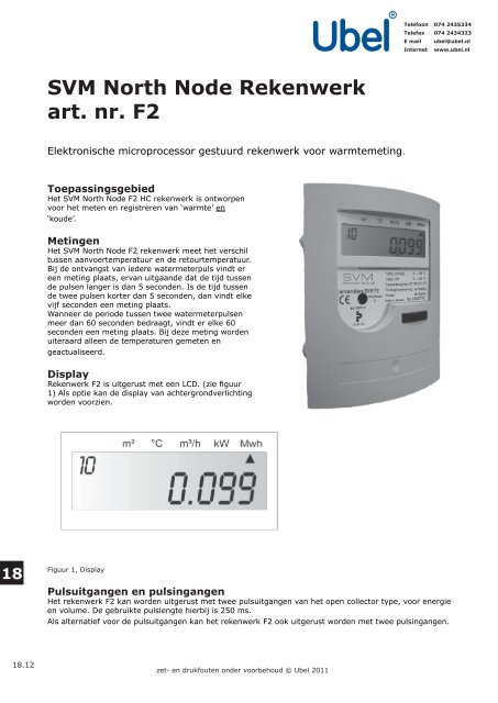 SVM North Node Rekenwerk art. nr. F2 - FCX 2005 - Alle rechten ...