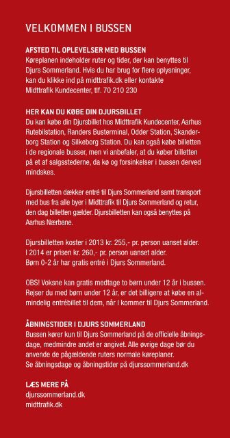Hent køreplan (pdf) - Djurs Sommerland