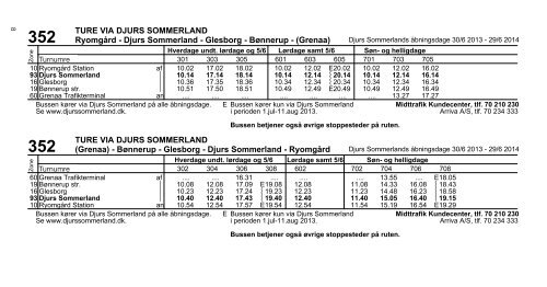 Hent køreplan (pdf) - Djurs Sommerland