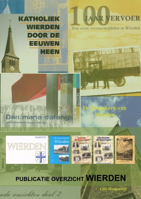 Overzicht Wierdense publicaties - Historische Kring Wederden