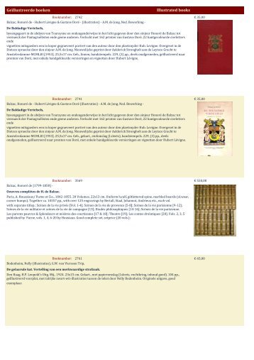 Geïllustreerde boeken Illustrated books - Antiquariaat Clio / Cliobook