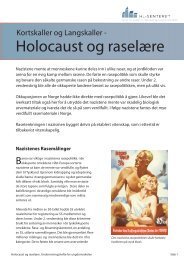 Holocaust og raselære for ungdomstrinnet - HL-senteret