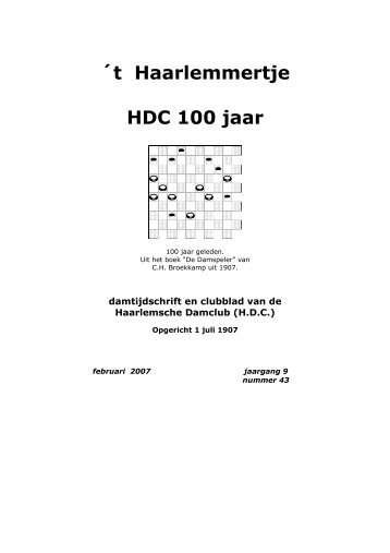 t Haarlemmertje 43.pdf - Haarlemse Damclub