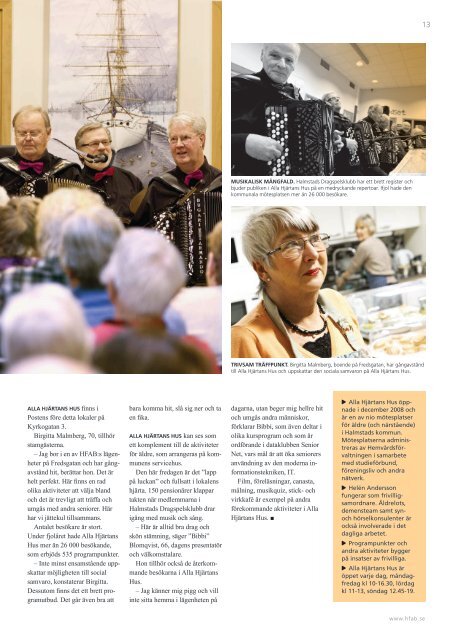 Hallå! Nr 1 2013 - Halmstad Fastighets AB