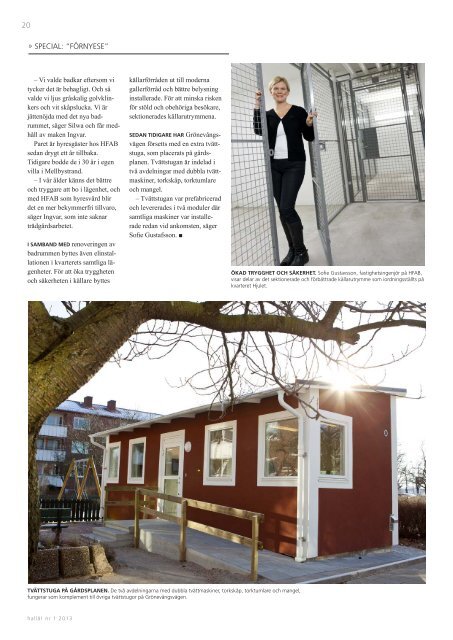 Hallå! Nr 1 2013 - Halmstad Fastighets AB