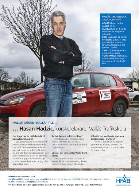 Hallå! Nr 1 2013 - Halmstad Fastighets AB