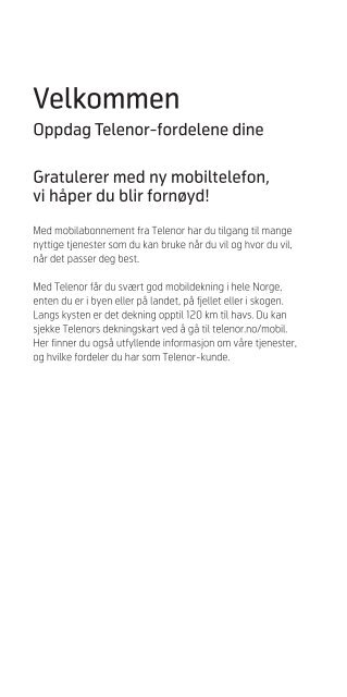 Oppdag dine Telenor-fordeler