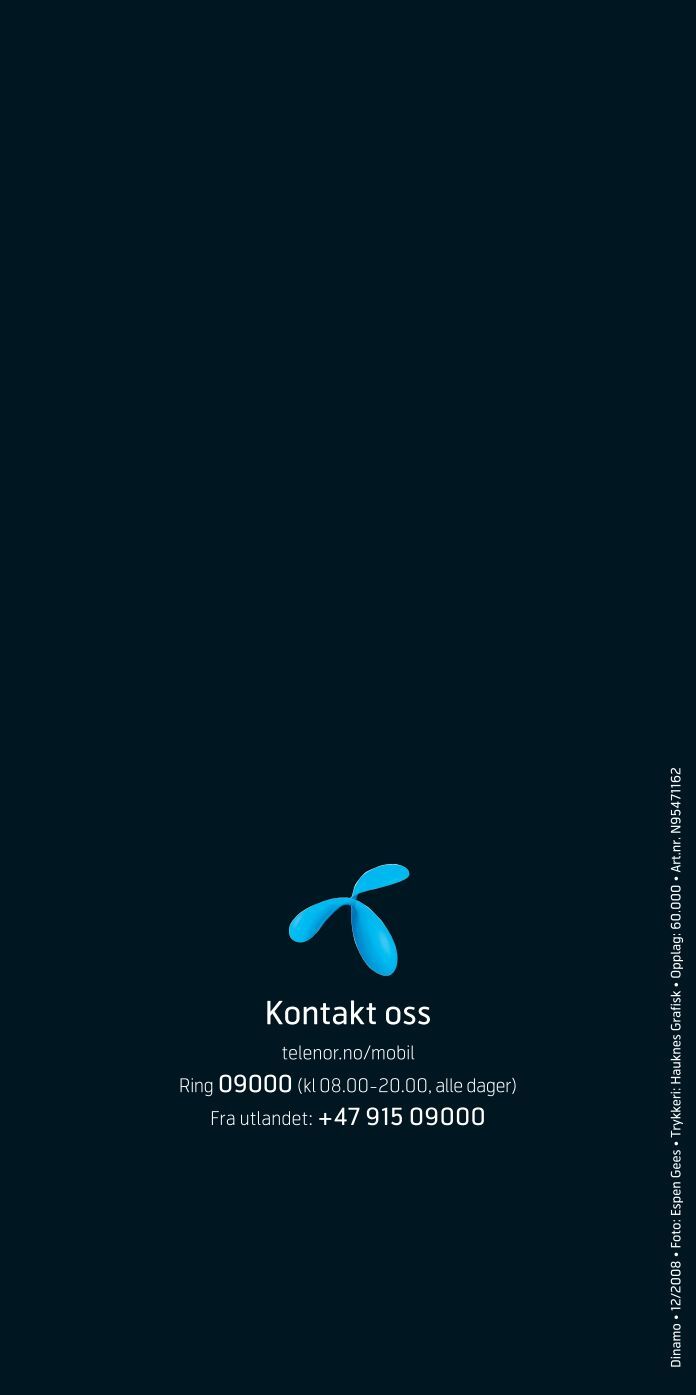 Kontakt oss telenor.no/mo