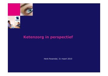 Ketenzorg in perspectief