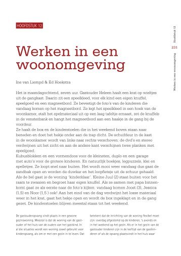 12 Werken in een woonomgeving - Pedagogischkader.nl