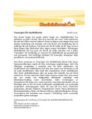 Tumregler för skolbibliotek 2008-10-22 Nya skolor ... - Skolbibliotek.se