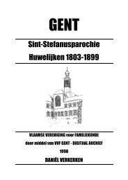 Sint-Stefanusparochie Huwelijken 1803-1899 - VVF Gent