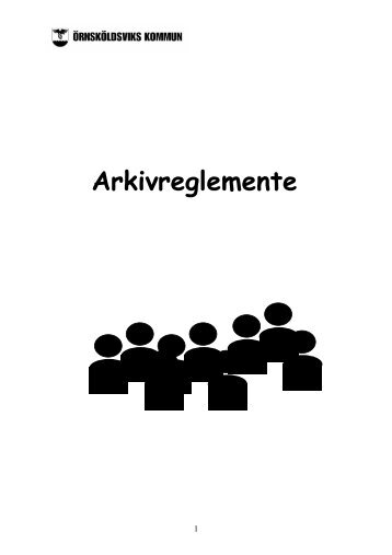 Arkivreglemente - Örnsköldsviks kommun