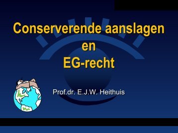 De conserverende aanslag en het EG-recht - Europese Fiscale ...