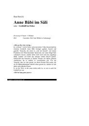 Anne Bäbi im Säli - Beat Sterchi