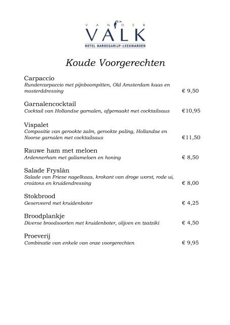 "Menukaart " (pdf) - Dinnersite