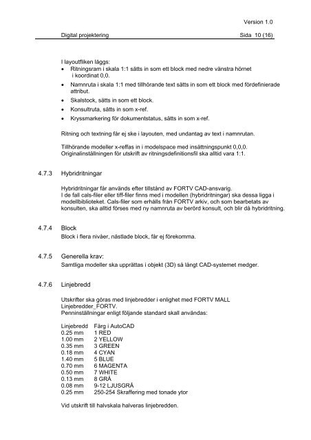 DigProj Handbok 5/2008 Version 1.0 - Fortifikationsverket