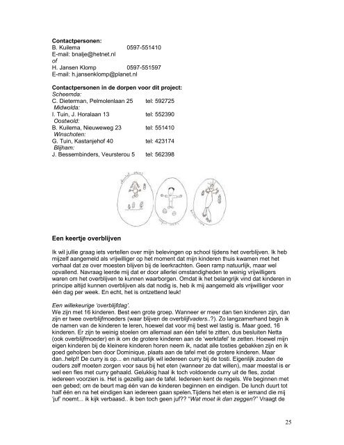 Inhoudsopgave Bladzijde