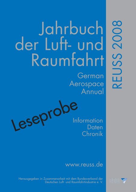 Jahrbuch Der Luft Und Raumfahrt Reuss