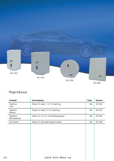 Download PDF kataloget i stor udgave - Jydsk Auto Make-up