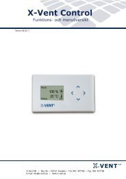 X-Vent Control - Airmaster