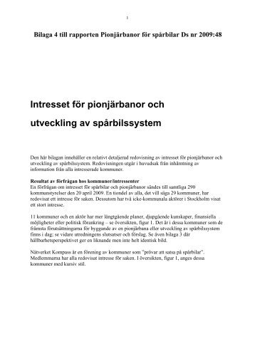 Intresset för pionjärbanor och utveckling av ... - Banportalen