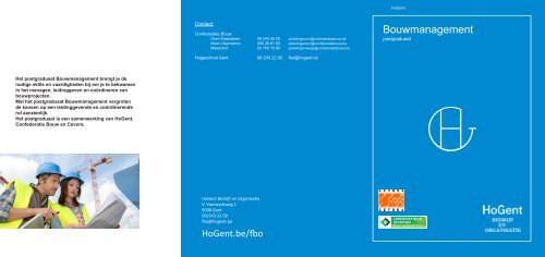 brochure - Faculteit Bedrijf en Organisatie - Hogeschool Gent