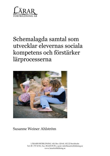 Att arbeta med samtalsgrupper.pdf - Lärarfortbildning