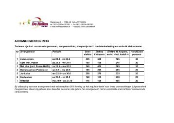 ARRANGEMENTEN 2013 - De Nollen