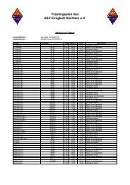 Gesamttrainingsplan - ASV Einigkeit Süchteln e.v.