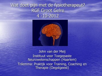 Lezing John van der Meij - RGF Groot Gelre