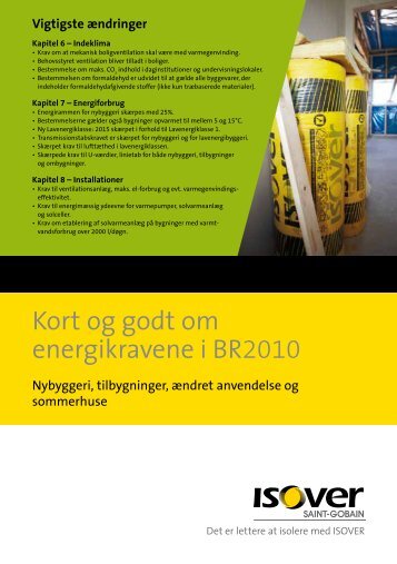 Kort og godt om energikravene i BR2010 - Isover