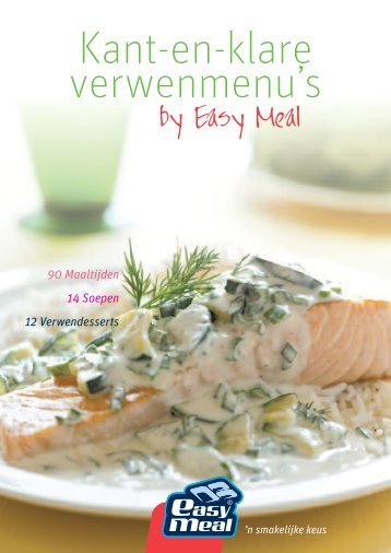 Maaltijdbrochure (pdf) - EasyMeal - 'n smakelijke keus