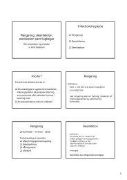 (Microsoft PowerPoint - 2. dag, reng\370ring, desinfektion ... - OUH.dk