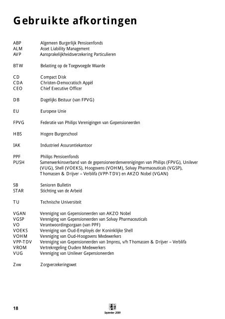 SEPTEMBER 2009 JAARGANG 30 - NR 3 - Federatie