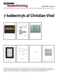 7 kobbertryk af Christian Vind - Den Danske Radeerforening