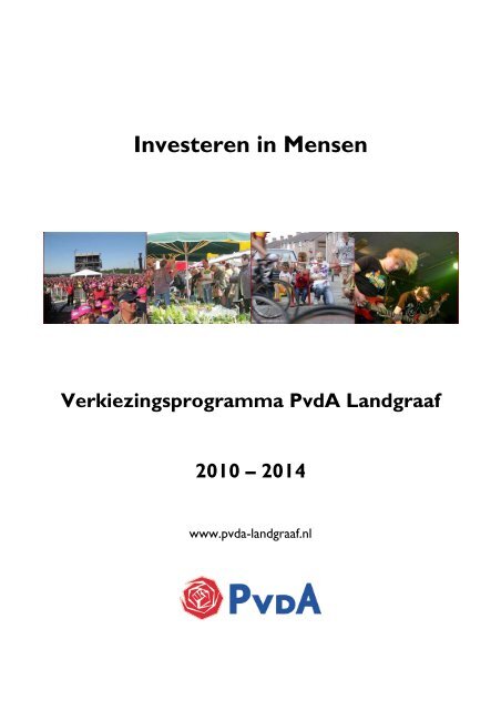 Download het verkiezingsprogramma - PvdA Landgraaf