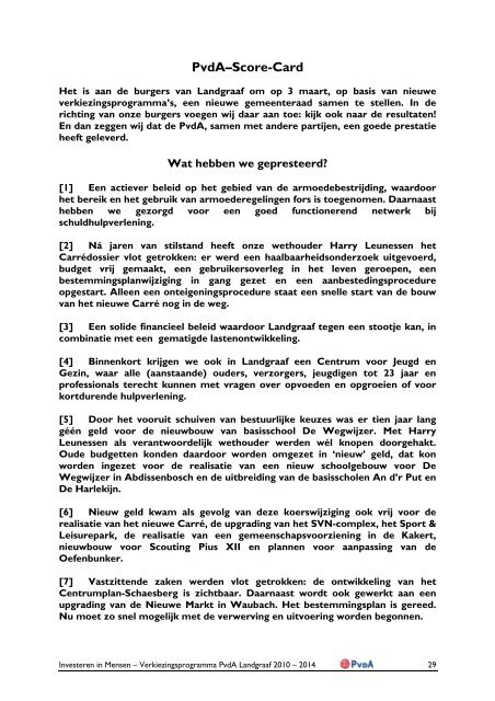 Download het verkiezingsprogramma - PvdA Landgraaf