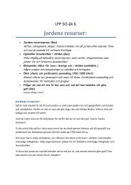 Jordens resurser: