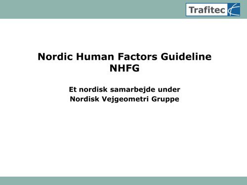 Trafikanters fysiske formåen – Powerpointserie - NMF