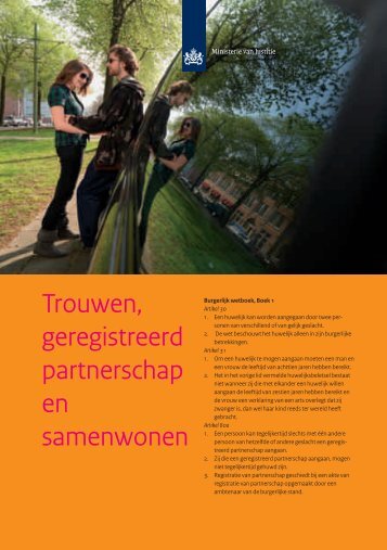 Trouwen, geregistreerd partnerschap en samenwonen - Gemeente ...