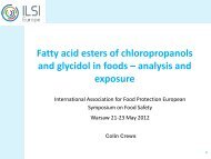 Fatty Acid Esters of Chloropropanols and Glycidol in Foods