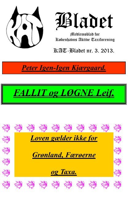 FALLIT og LØGNE Leif. - katbladet.dk