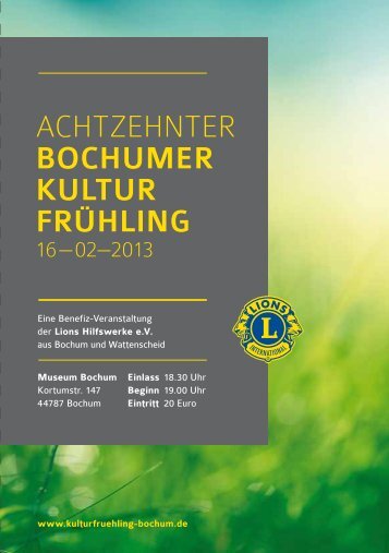 Download als PDF 3,6 MB - Lions Bochumer Kultur Frühling 2013
